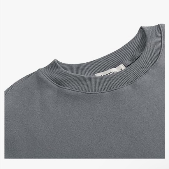 Gray Cropped Sweatshirt - Picture 2 of 3